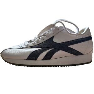 Concept Sample VTG Reebok Classic Wom 7.5 Denim White Leather Sneaker PYE Harman